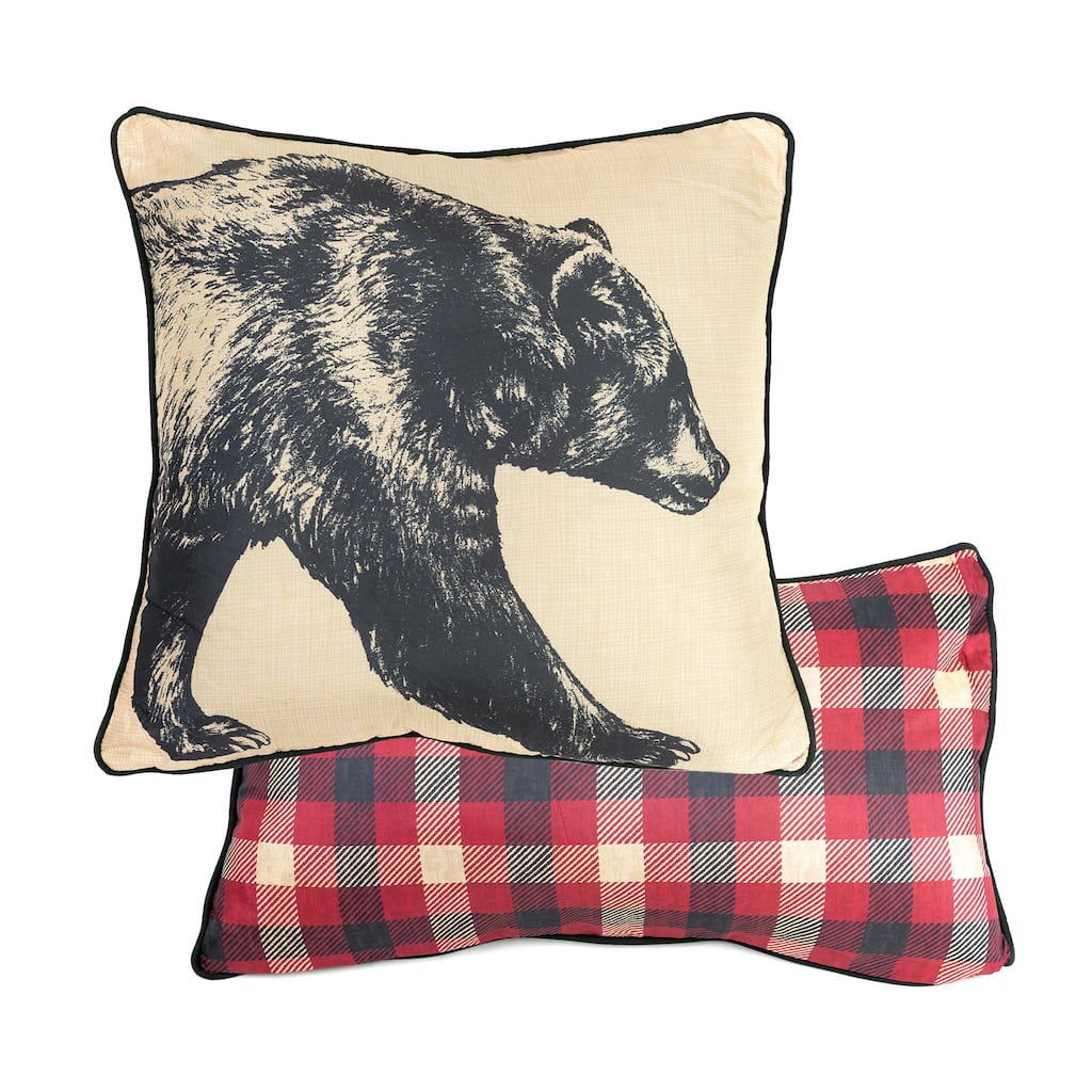 Donna Sharp Forest Point Polyester 2PC Decor Pillow Set