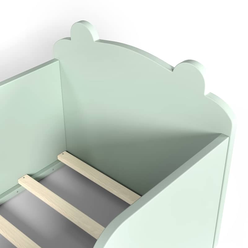 Toddler Floor Bed Frame - Bear Shape Cot Bed for Boys & Girls Ages 3-6