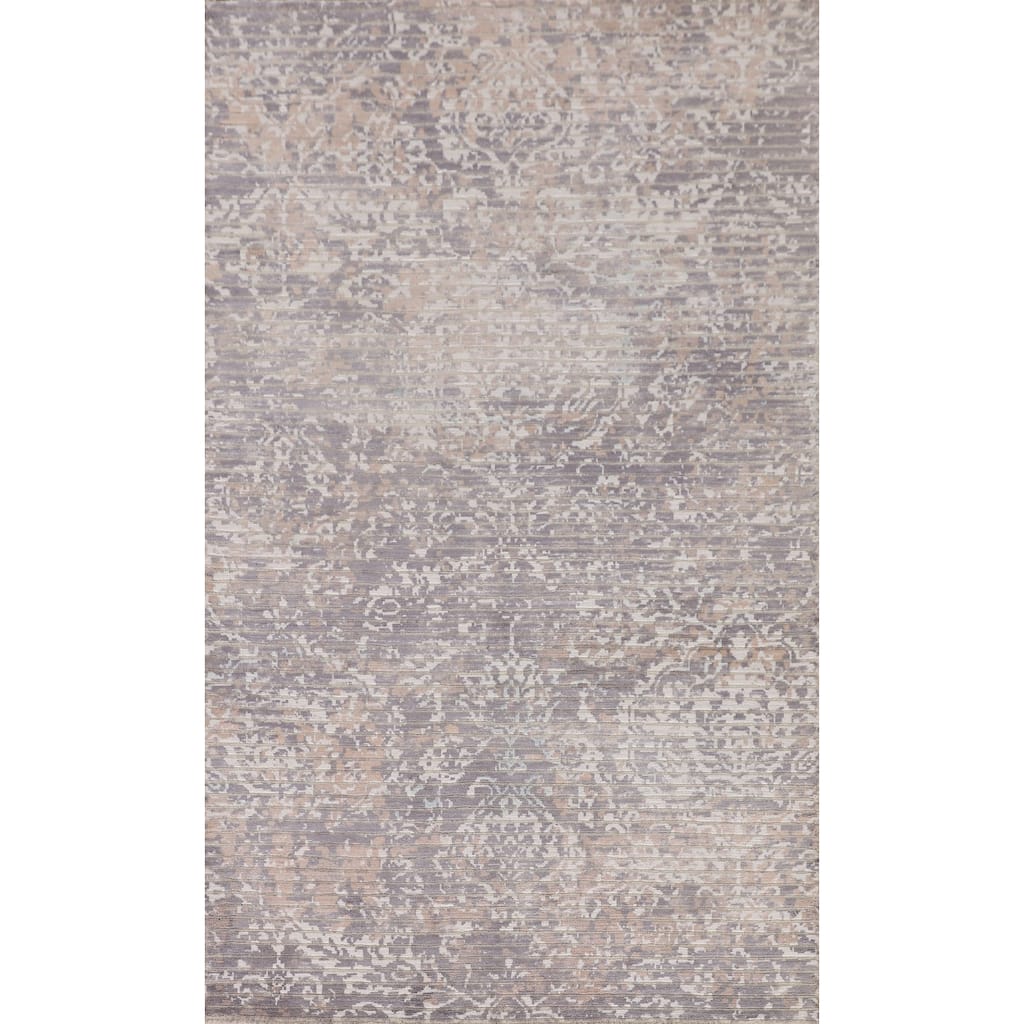 Modern / Abstract Accent Rug Handmade Wool Carpet - 2'7"x 4'9"