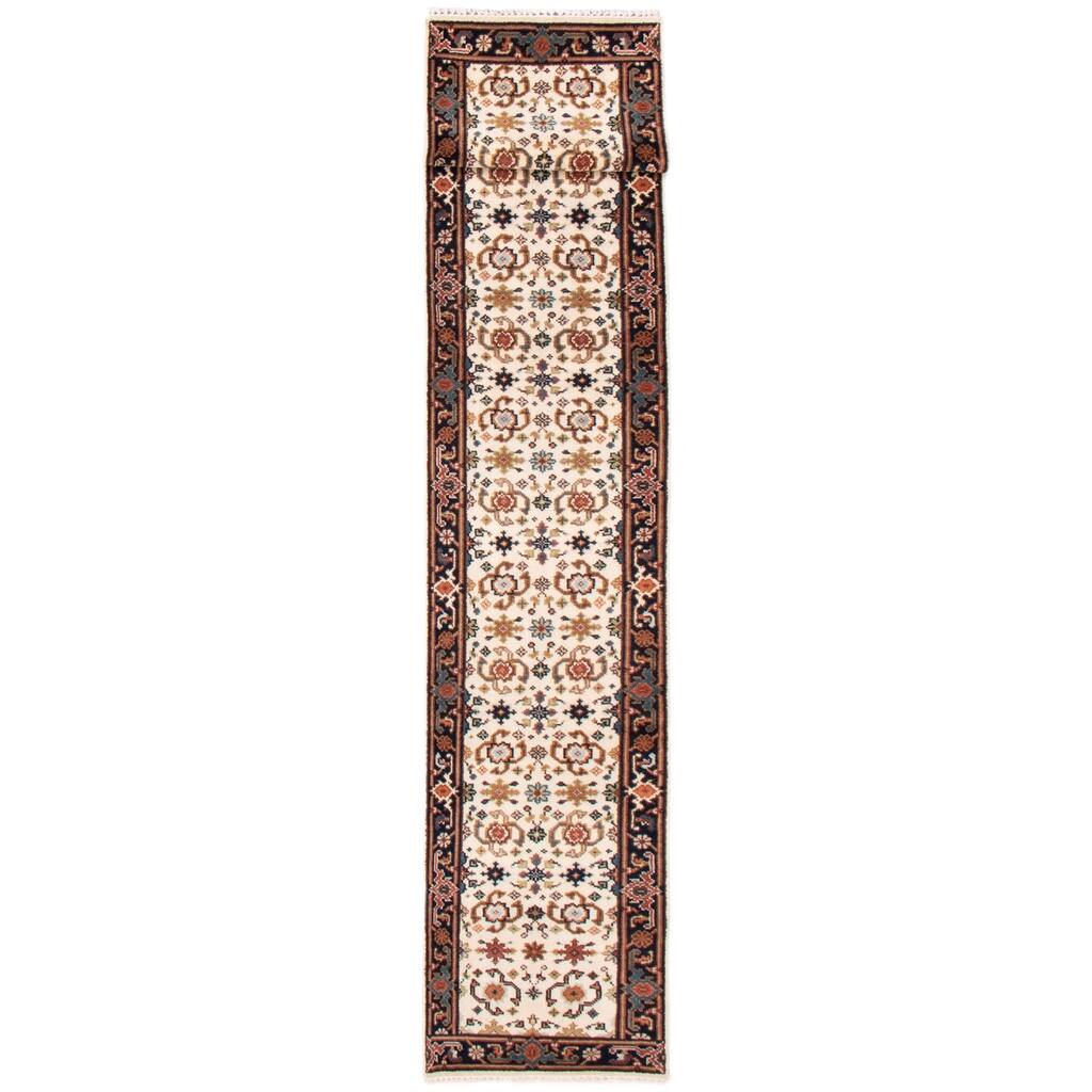 ECARPETGALLERY Hand-knotted Serapi Heritage Cream Wool Rug - 2'7 x 15'8
