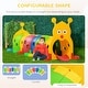 preview thumbnail 6 of 7, Qaba Kids Caterpillar Tunnel Outdoor Indoor Climb-N-Crawl Play Equipment for 3-6 Years Old, 6 Sections