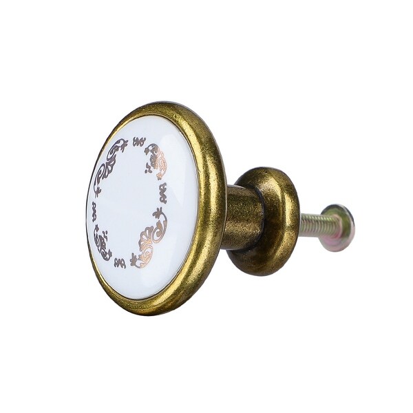 Ceramic Knobs Vintage Knob Drawer Pull Handle Furniture Cabinet Cupboard Wardrobe Dresser Decorative #3 - 1pcs