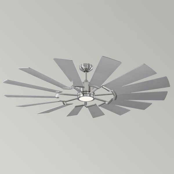 Mountain Aire 62``Ceiling Fan Windmill Brushed Steel - Exact ...