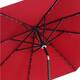 Ainfox 10ft Patio Umbrella with Lights Outdoor Solar Umbrella