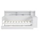 preview thumbnail 5 of 16, Wooden Twin Size Daybed with Storage Shelves, Multi-functional Bed with Twin Size Trundle Bed and Study Desk, Antique White