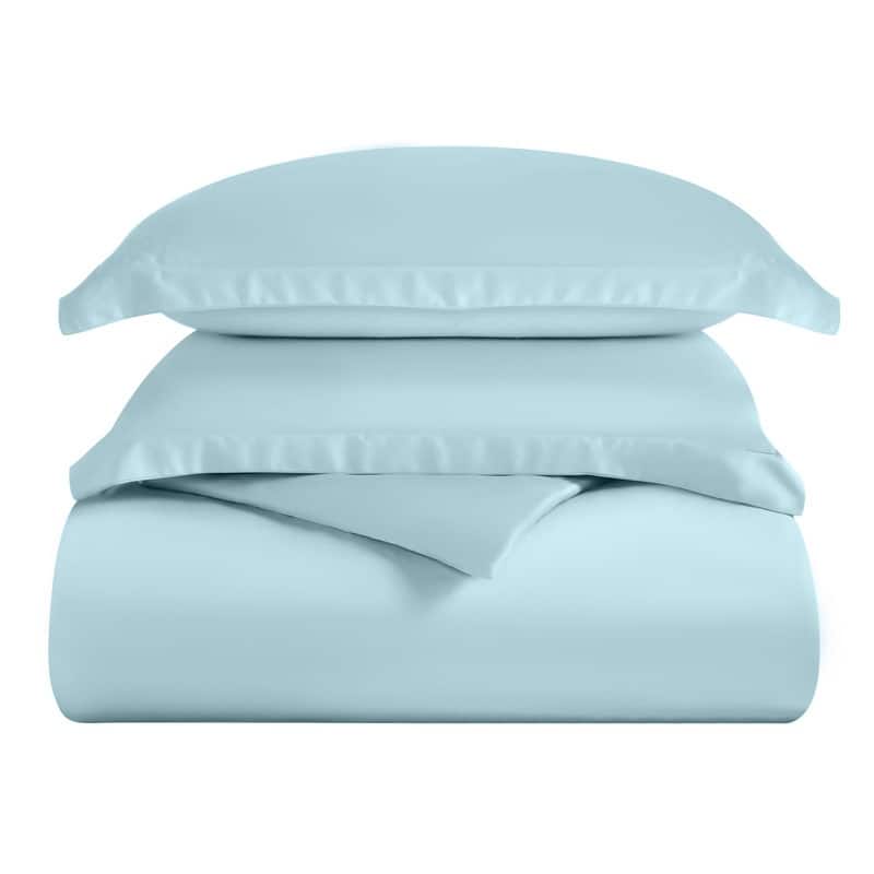 Superior 300 Thread Count Rayon From Bamboo Solid Duvet Cover Set