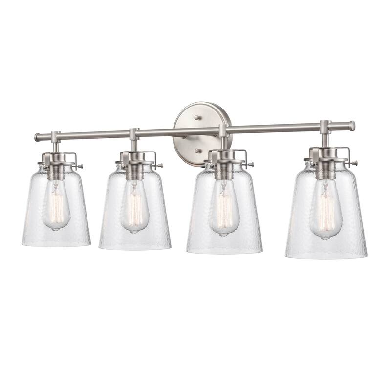 Millennium Lighting Amberose Vanity Light with Hammered Glass Shades