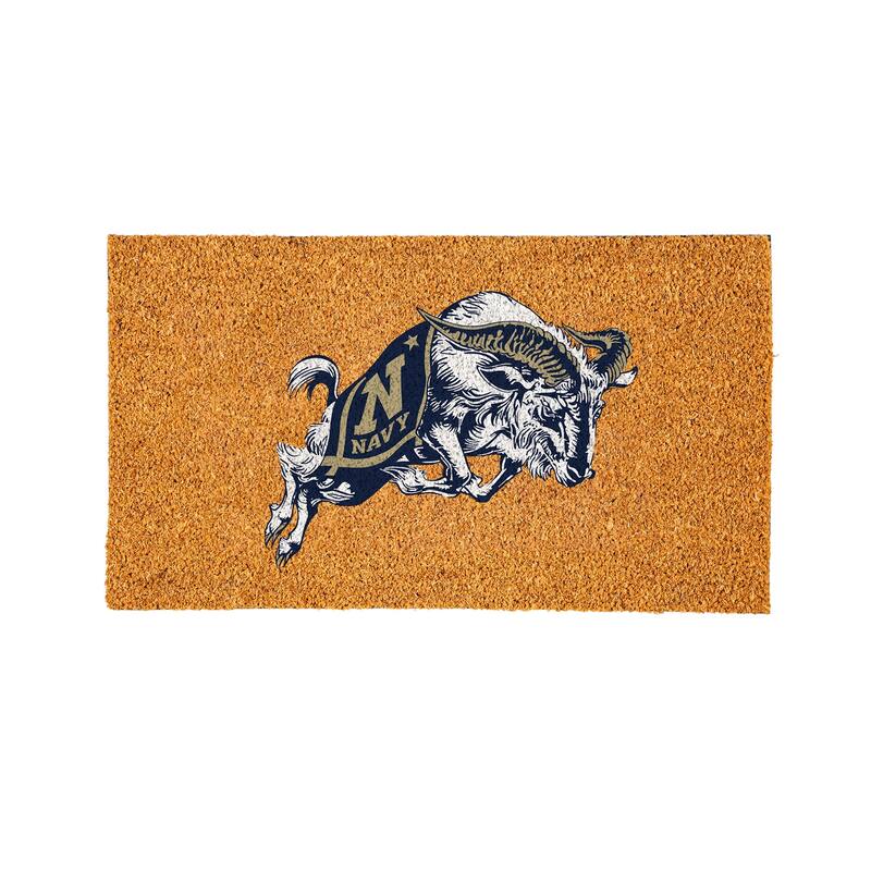Coir Door Mat, 16"x 28", US Naval Academy - 28" x 16"