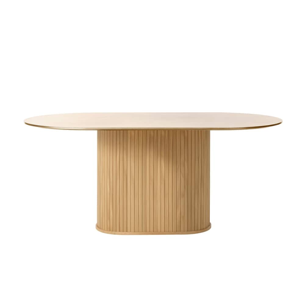 Rye Studio Nicola Mid-Century Modern Pedestal Dining Table