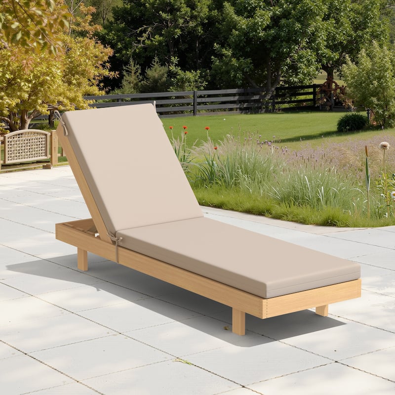 Outdoor Patio Chaise Lounge Cushion with Sunbrella