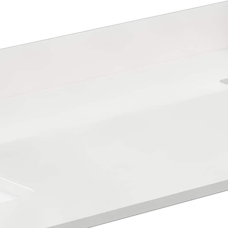 Wyndham Collection WCFQC172DTOPUNS-Q 72" Quartz Vanity Top with