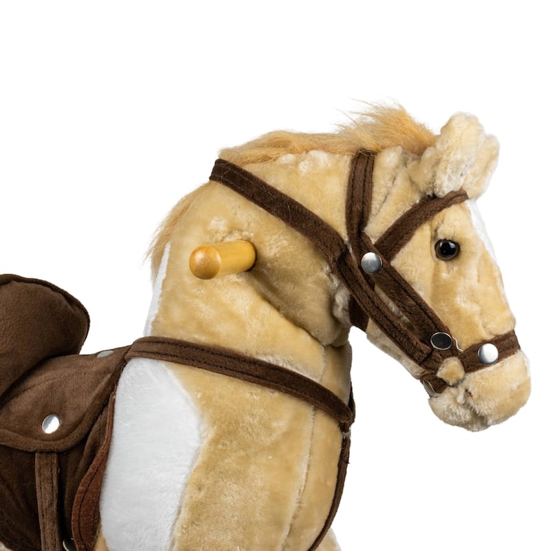 Rocking Horse Beige & White w/Sound