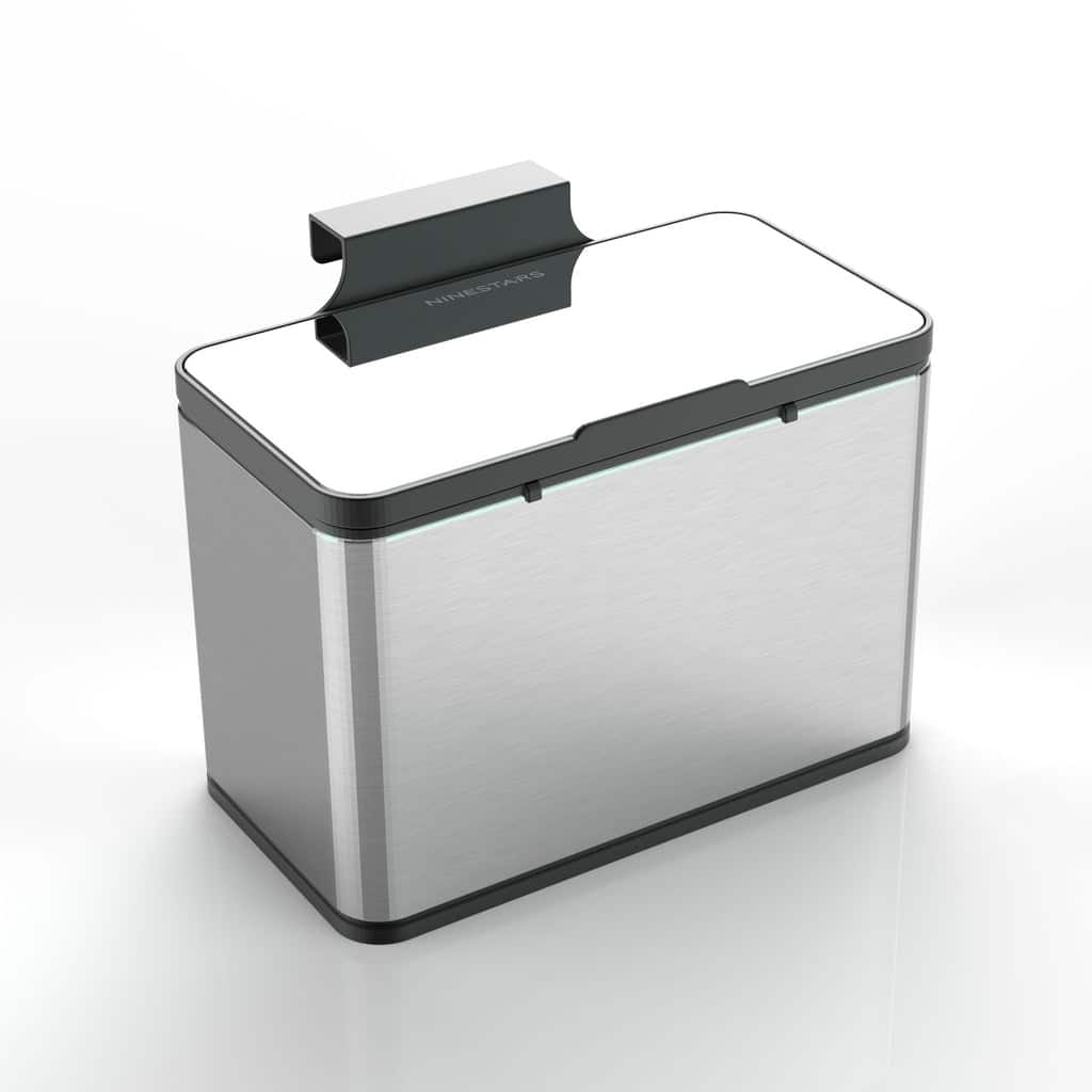 NINESTARS Kitchen Compost Caddy Trash Can 0.8 Gallon