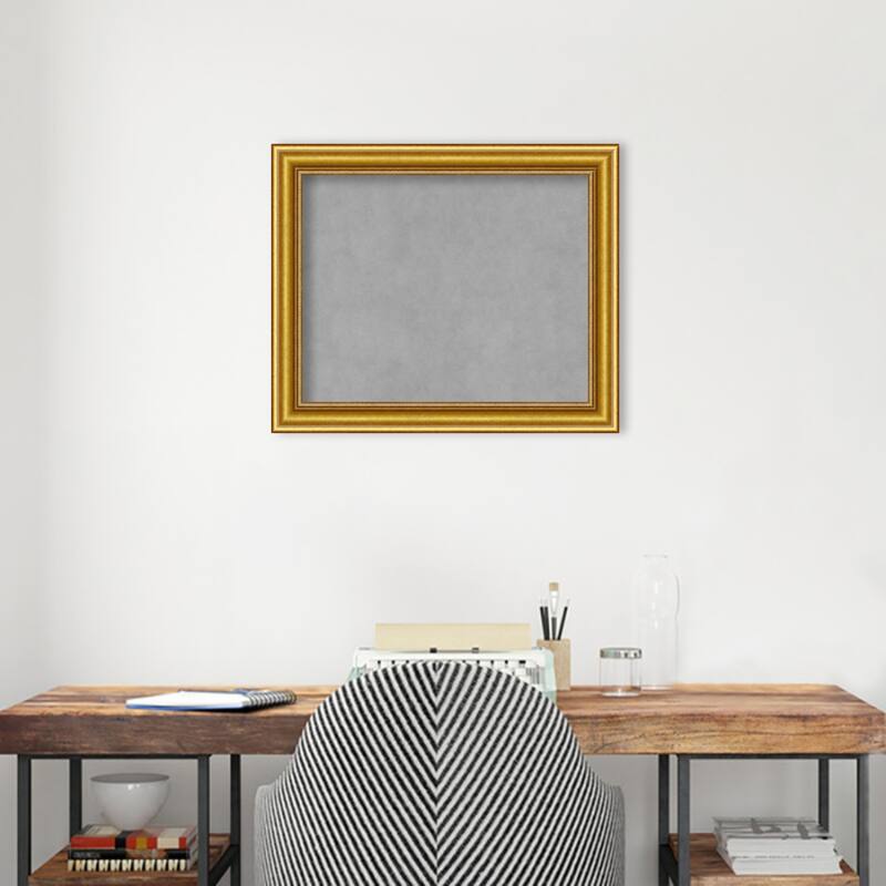 Amanti Art Townhouse Gold Framed Magnetic Board