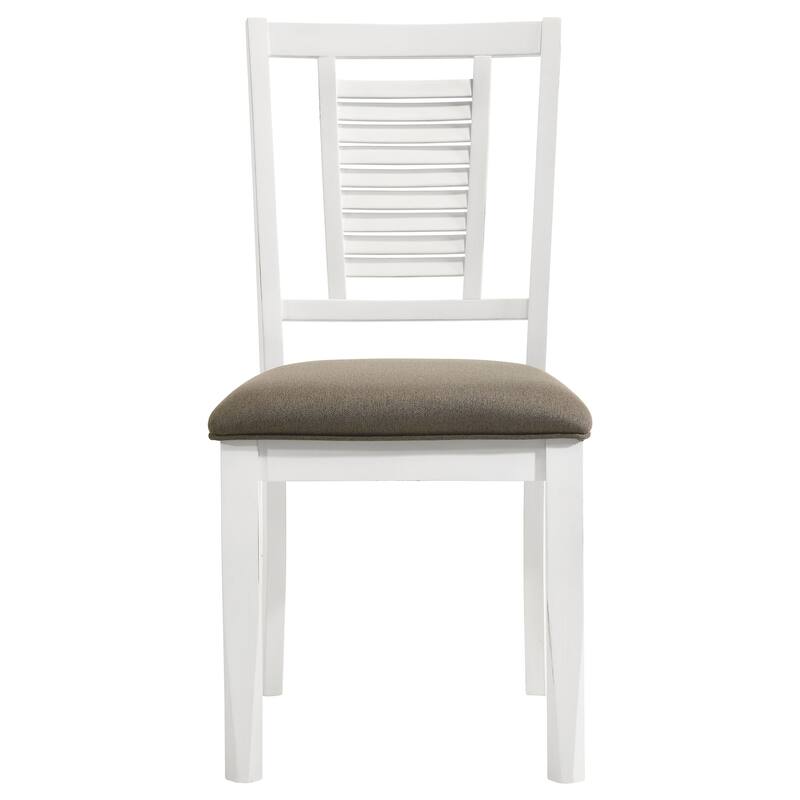 Appleton Washed Black Wood Dining Side Chair (Set of 2)