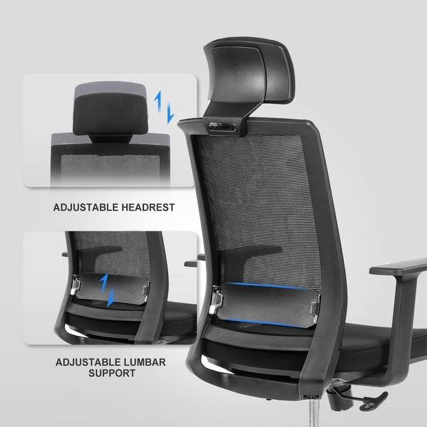 Ergonomic Nylon Mesh Chair Adjustable Office Chairs with Back Support