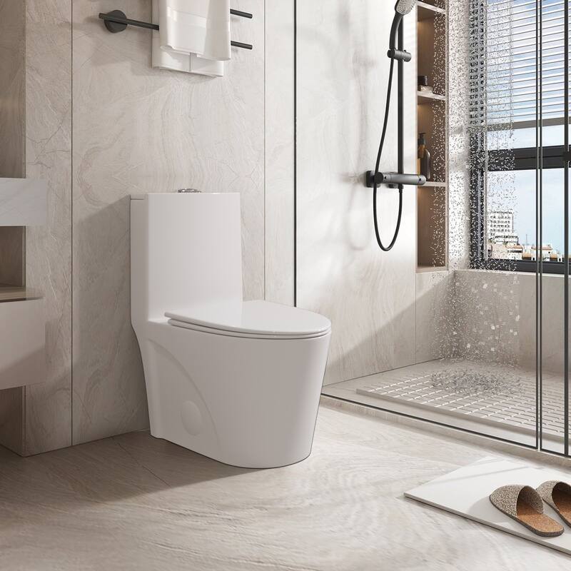Giving Tree One Piece 1.1 GPF/1.6 GPF Dual Flush Elongated Toilet - N/A