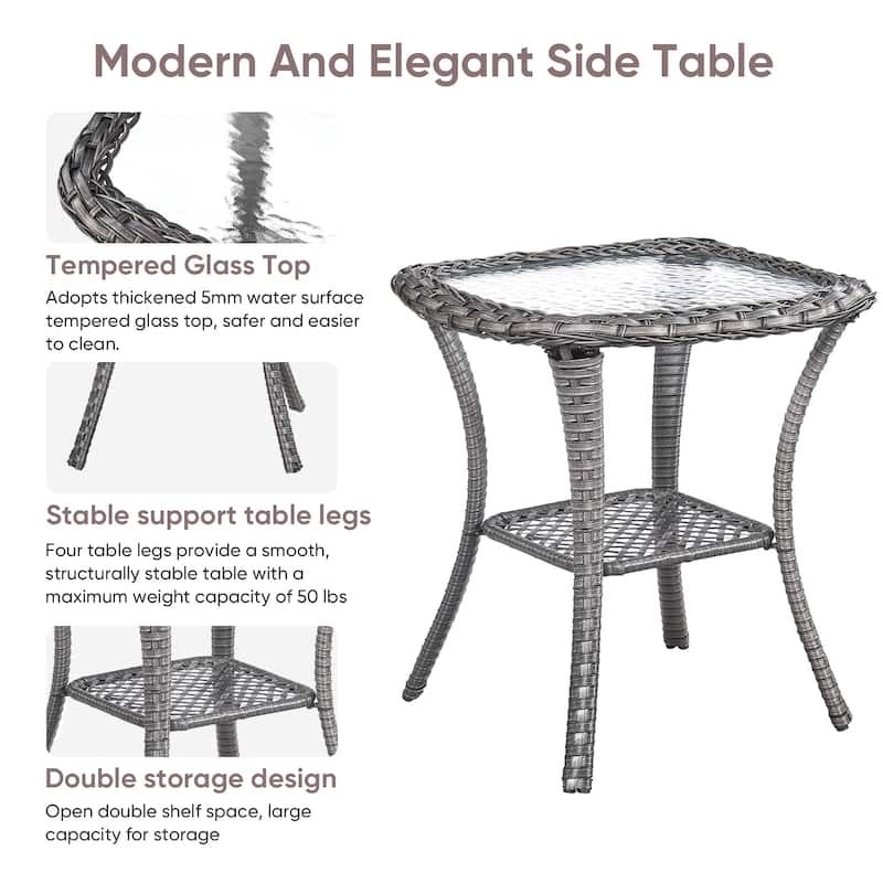 Outdoor Gliders Swivel Chairs Patio Chairs with 5-Inch Thick Cushions