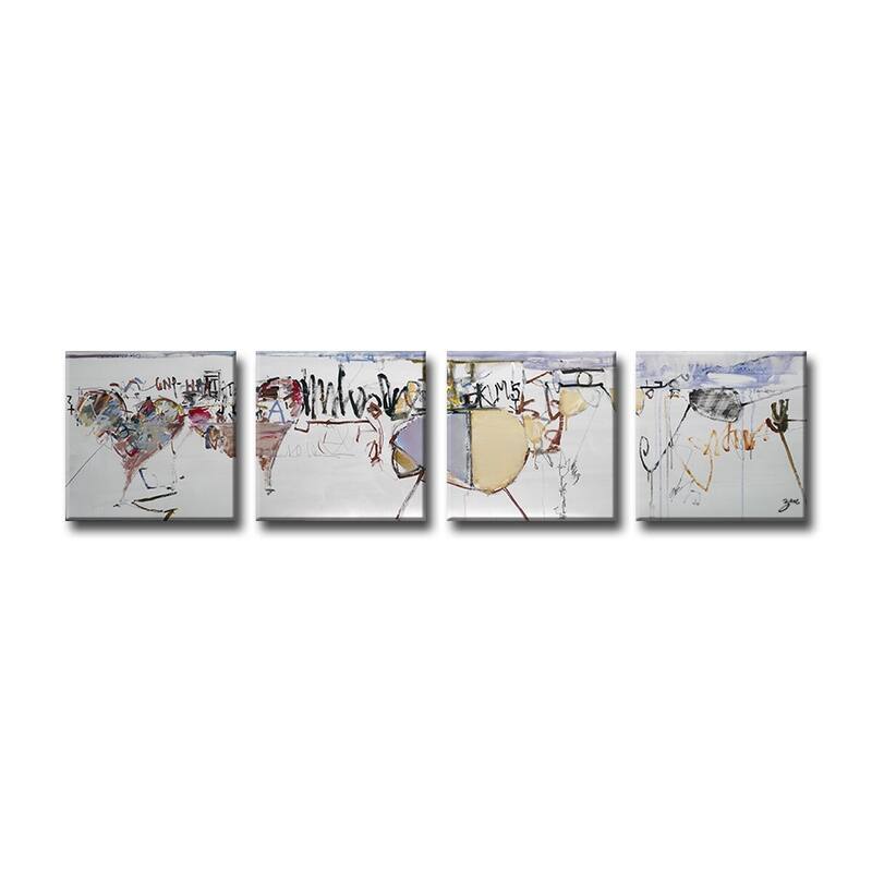 'Abstract XXVI' Wrapped Canvas Wall Art - Bed Bath & Beyond - 10825593
