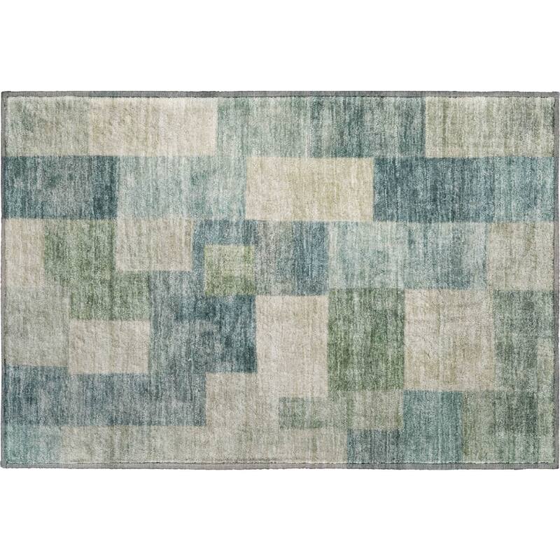 Premium Washable Super Soft Contempory Checker Mayfield Rug