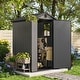 preview thumbnail 4 of 51, Patiowell 4' x 4' & 4' x 6' & 4' x 8' Plastic Outdoor Storage Shed, Resin Shed with Floor and Window for Patio Furniture,Tools