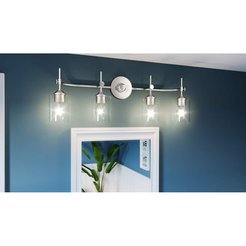 Aria 4-Light Brushed Nickel Vanity Light