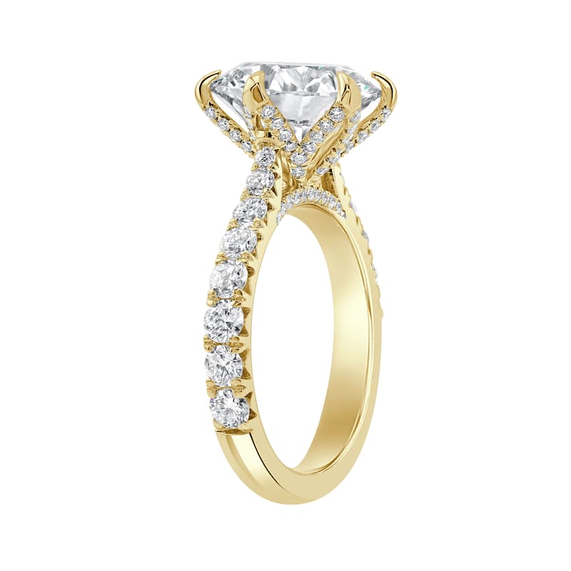 Auriya 14k Gold 6 1/4ctw Round 6-Prong Diamond Engagement Ring (F-G VS)
