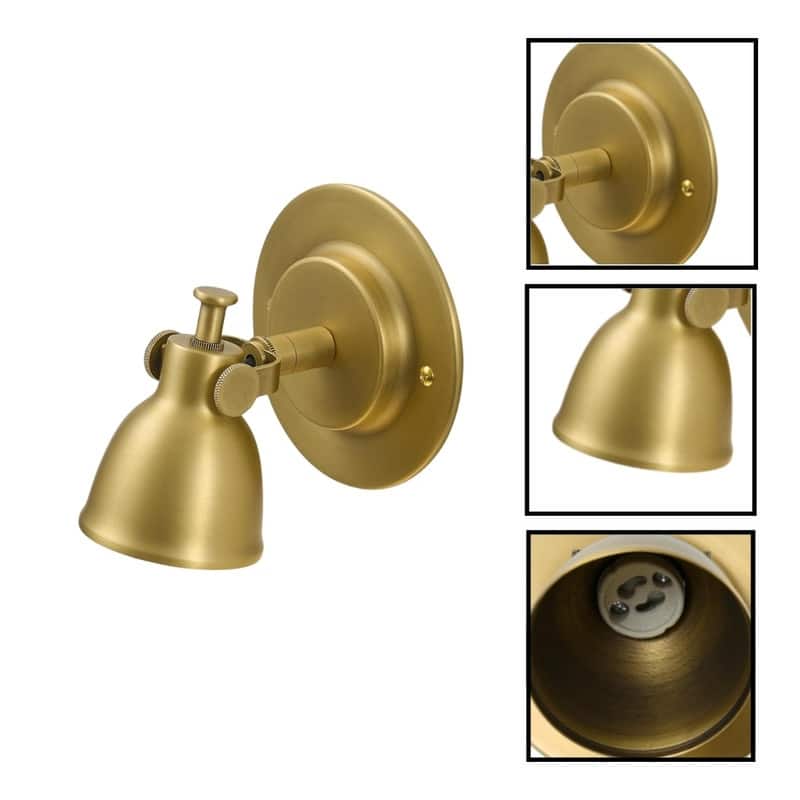 2 Pack light fixture gold wall sconce brass wall light