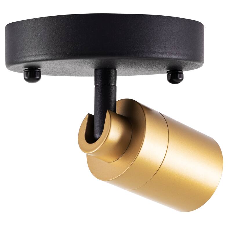VidaLite Modern LED Spotlight Sconce Lighting, Adjustable Flush Mount Spot Light with Rotating Head, Opal Gold