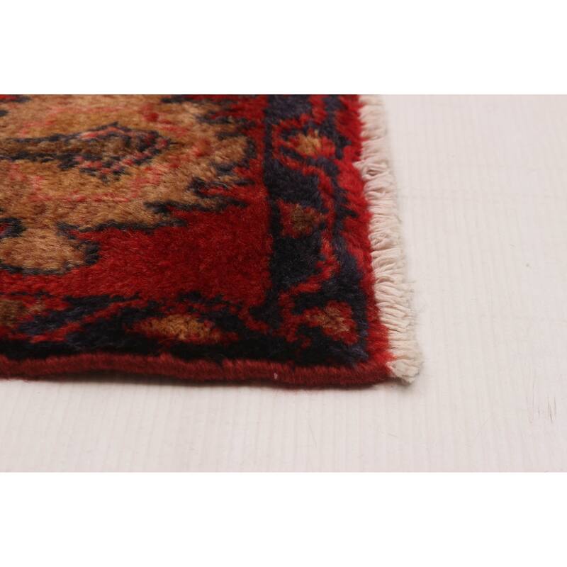 Andelz Navy, Red Rug 4'5" x 6'8" - 4'5 x 6'8
