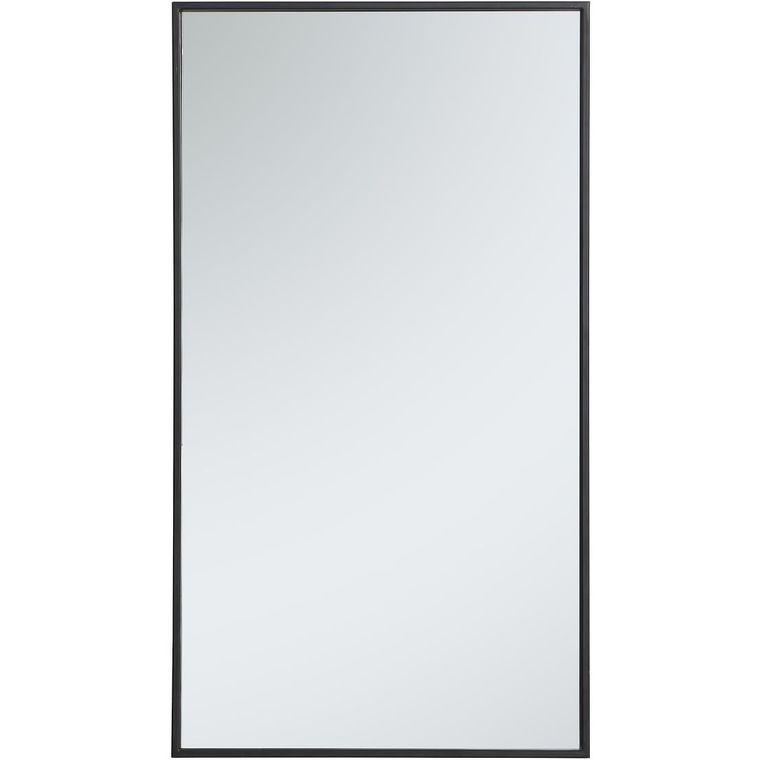 Elegant Lighting Eternity 36" x 20" Rectangular Beveled Metal Framed