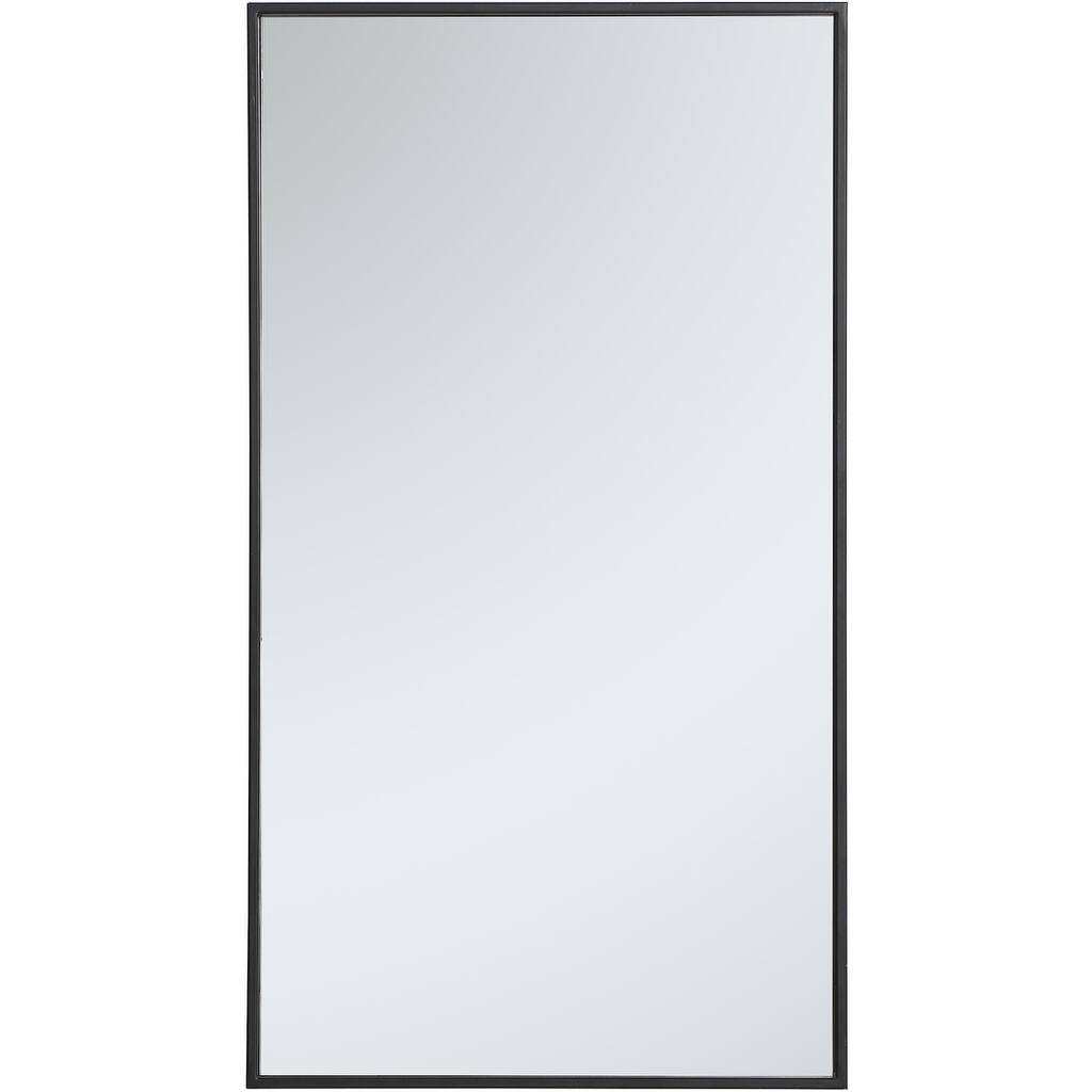 Elegant Lighting Eternity 36" x 20" Rectangular Beveled Metal Framed