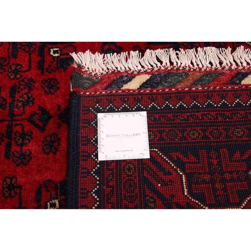 ECARPETGALLERY Hand-knotted Finest Khal Mohammadi Red Wool Rug - 6'7 x 9'9