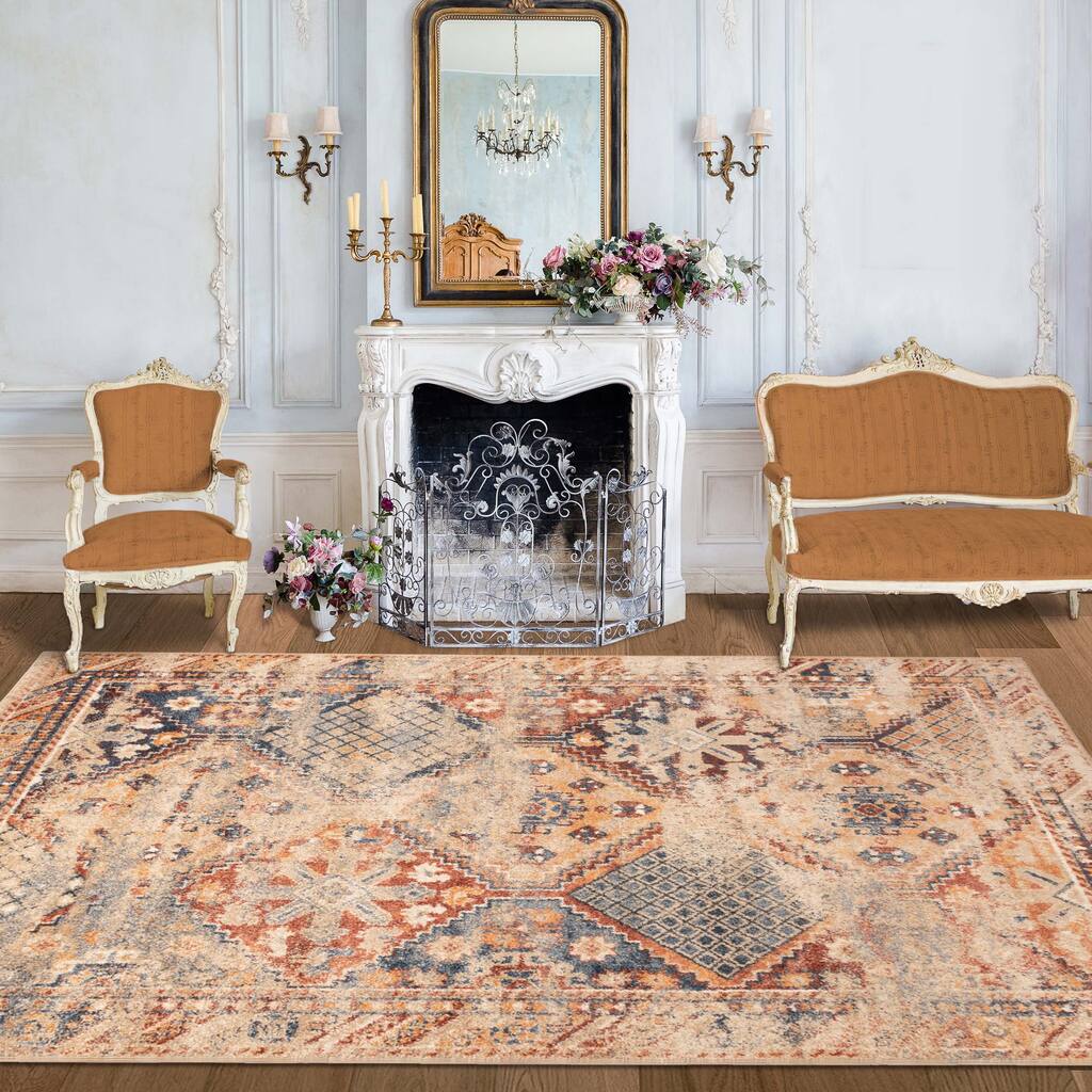 Superior Tyias Vintage Diamond Area Rug
