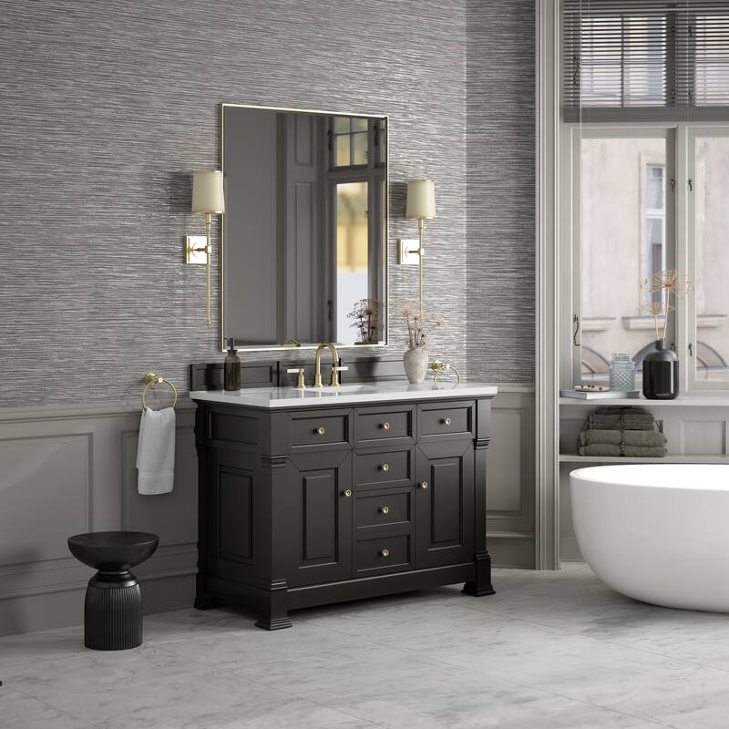 Brookfield 48" Single Vanity, Black Onyx