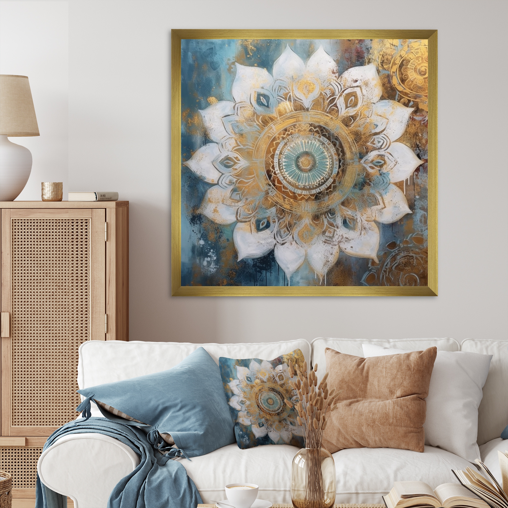 Mandala framed wall art outlet