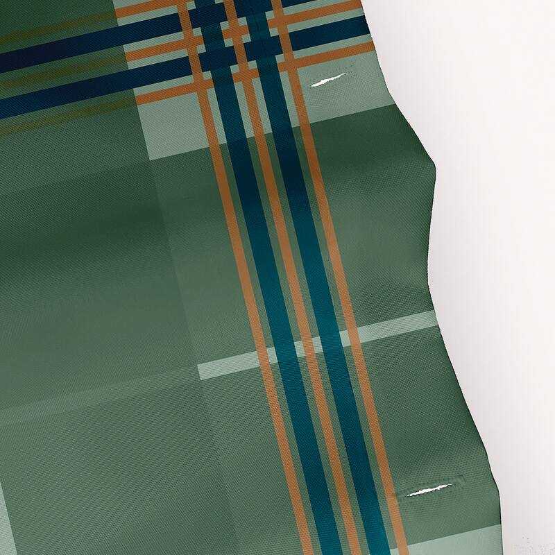 Large Plaid Pattern Shower Curtain