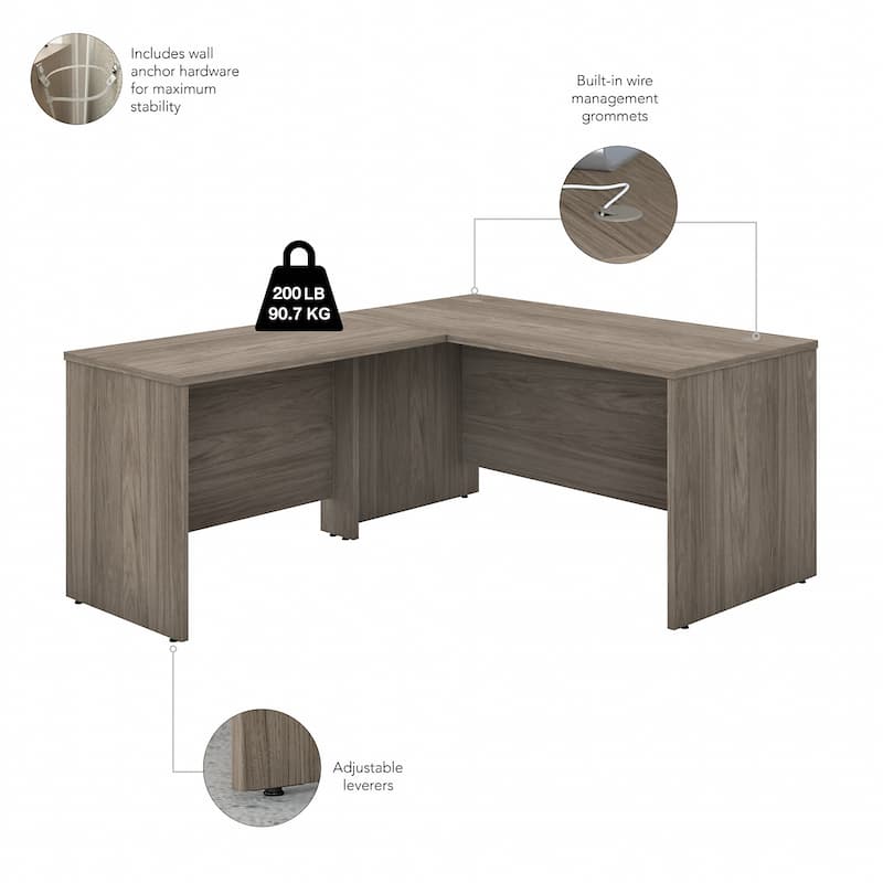Studio C L-shaped Desk with Drawers by Bush Business Furniture