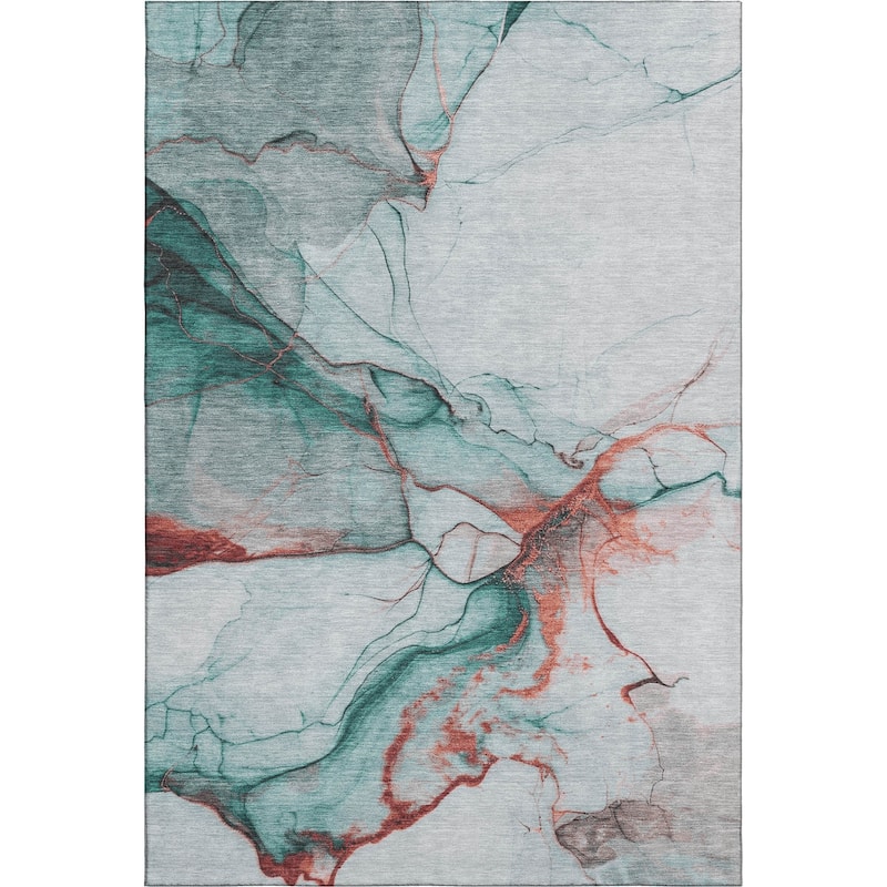 Premium Washable Super Soft Modern Crackle Mayfield Rug