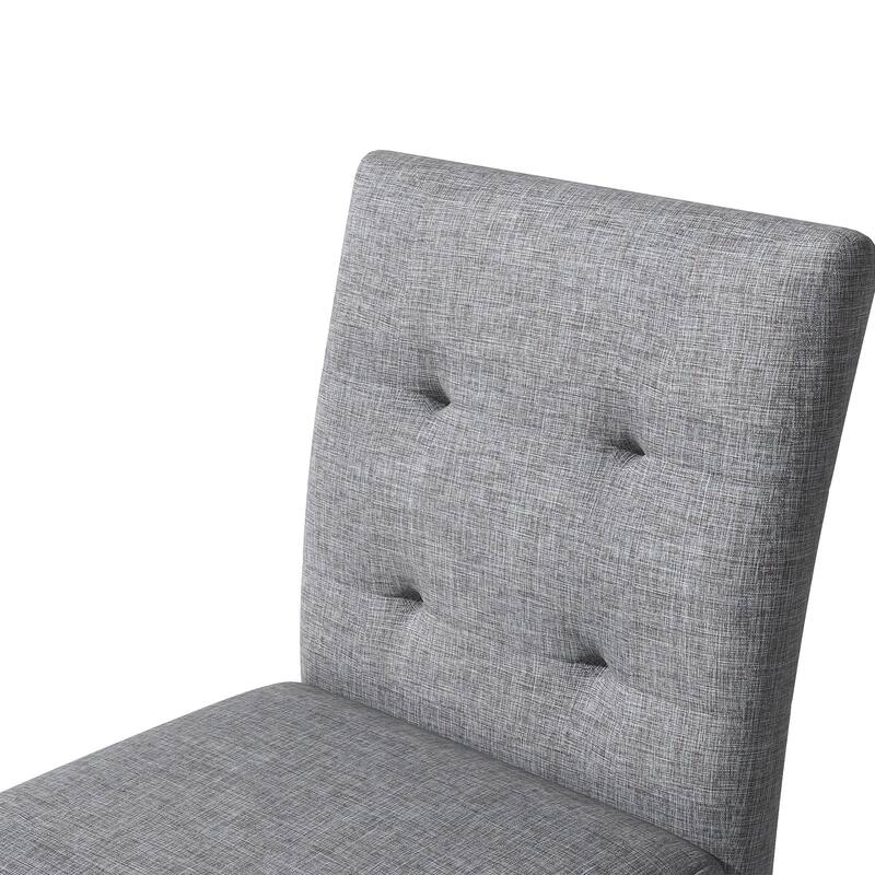 5-Piece Counter Height Dining Set Wood Square Dining Room Table and Chairs Stools, 4 Upholstered high-back Chairs, Black