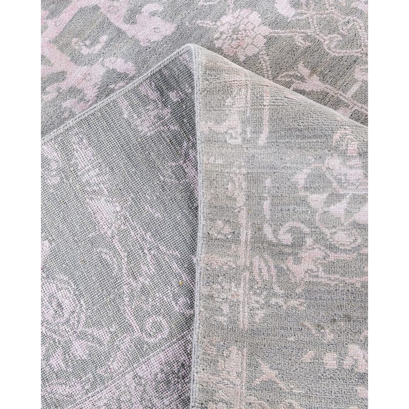 Ikat One-of-a-Kind Hand-Knotted Area Rug, Gray - 8' 1" x 10' 4"