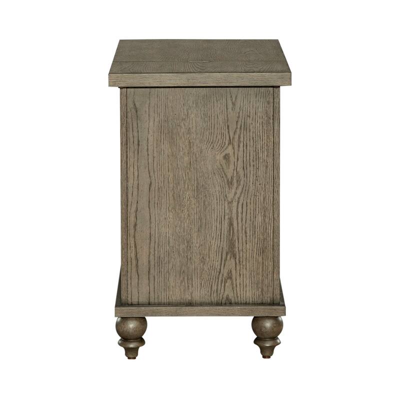 Americana Farmhouse Dusty Taupe Chairside Table