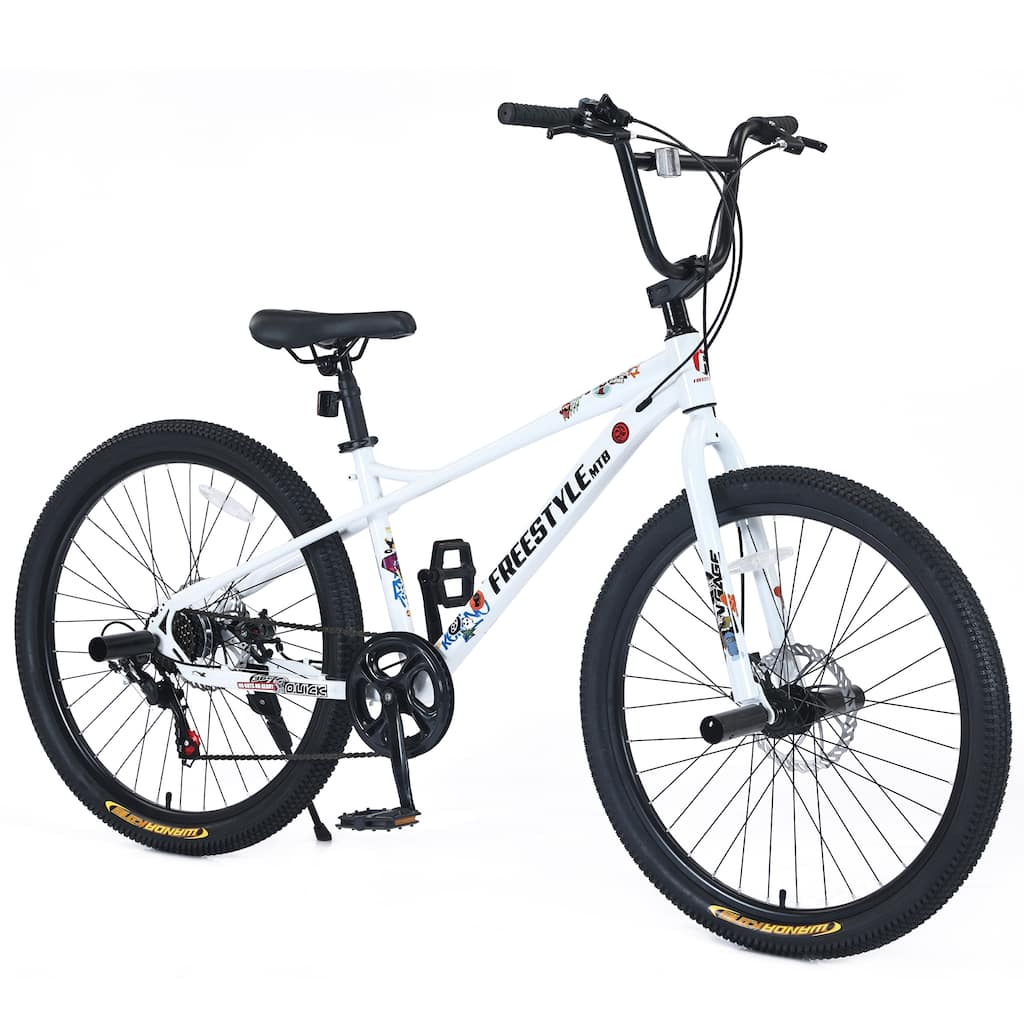 Freestyle Kids' Bike - Double Disc Brakes, Unisex Children - 26