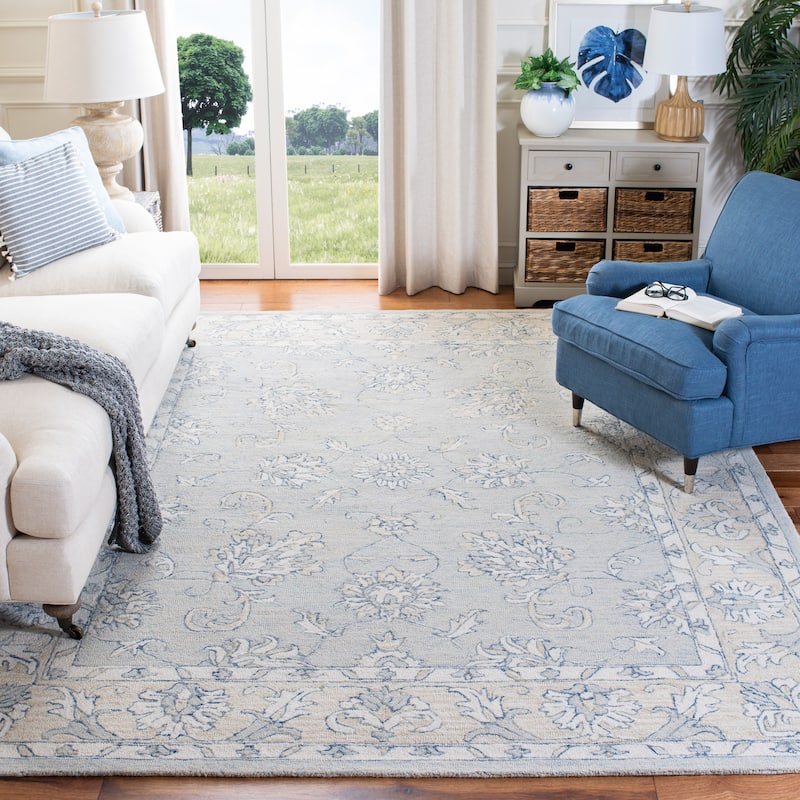 SAFAVIEH, Handmade Micro-Loop Kyrah Modern Wool Rug