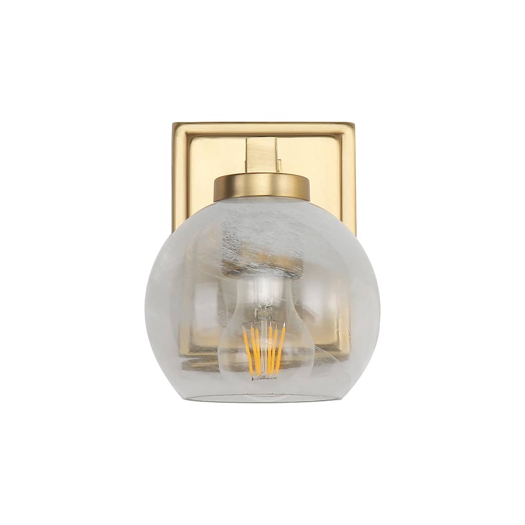 Golden Lighting 3094-BA1 Elliott 8" Tall Bathroom Sconce