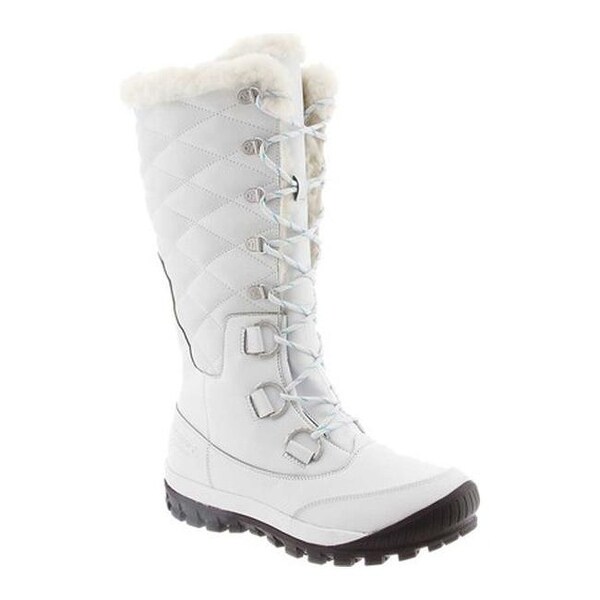 bearpaw white fur boots