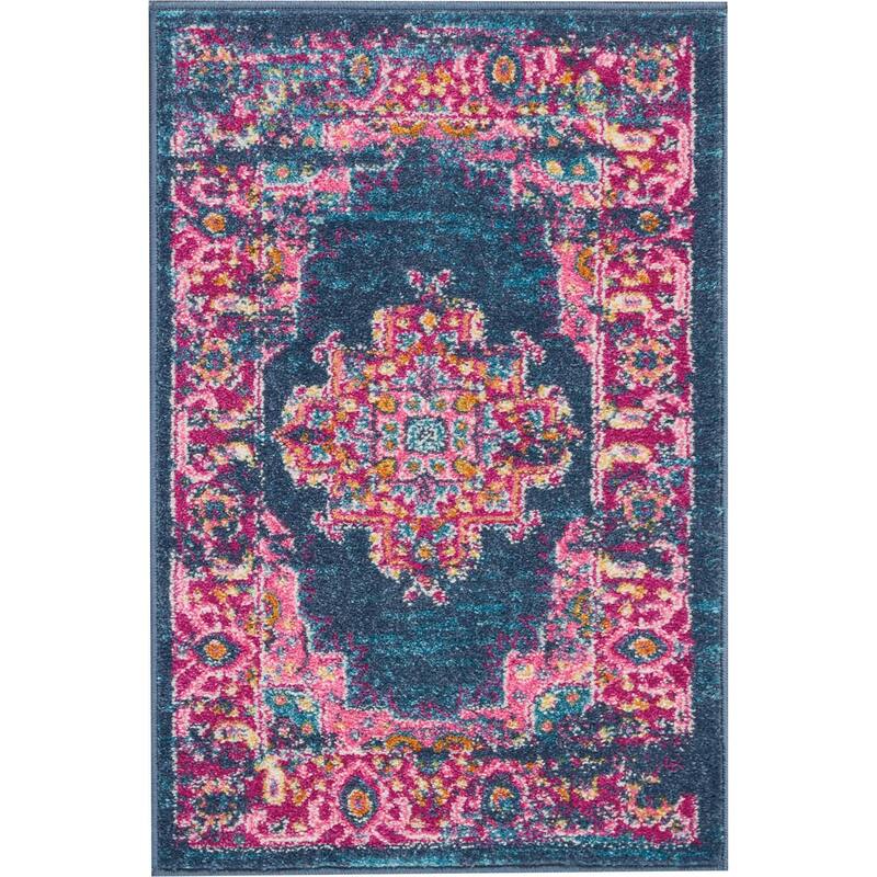 Porch & Den Dobbin Vintage Persian Medallion Farmhouse Area Rug