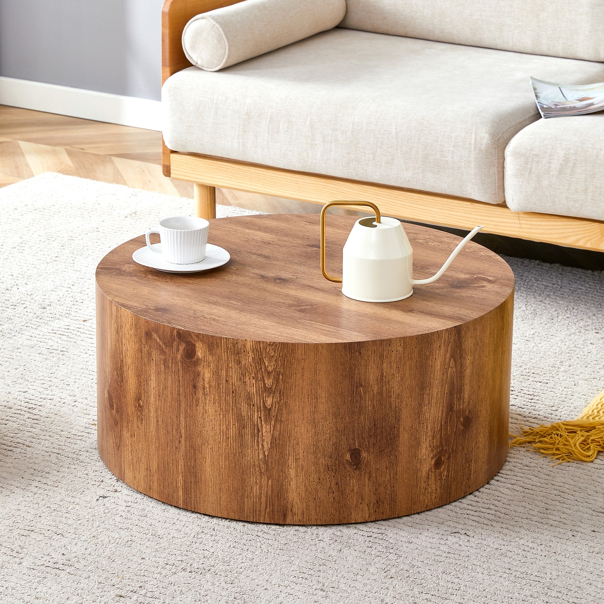 Simple Cylindrical Coffee Table