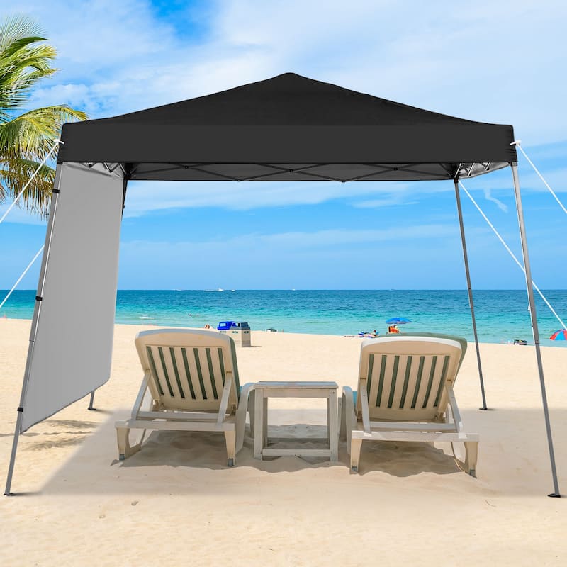 Ainfox 8 x 8 ft Pop-up Canopy Tent, Outdoor Gazebo for Beach, Sun Shade