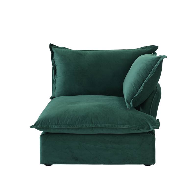 L-Shaped Convertible Sectional Sofa Couch with Movable Storage Ottoman Chaise, Free Combination Sofa